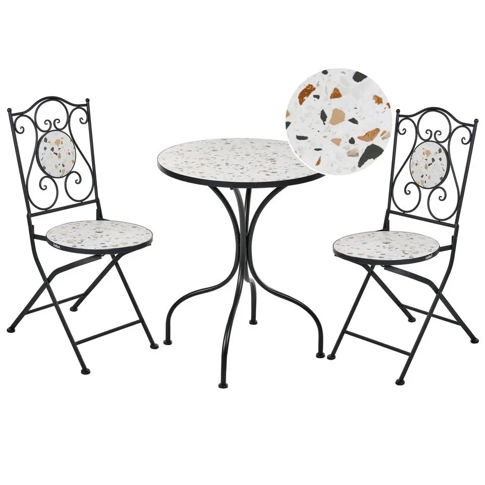 ARTENA - Bistroset - Zwart - IJzer