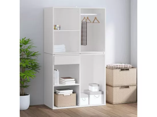 Armoire de dressing Blanc 80x40x65 cm Bois d'ingénierie
