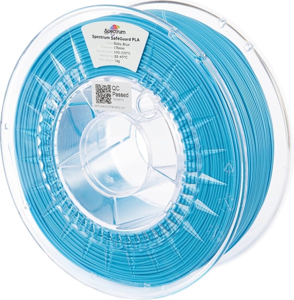 Spectrum  SafeGuard PLA Baby Blue, 1,75 mm / 1000 g    Schutzschild für deine 3D Drucke in Baby Blue