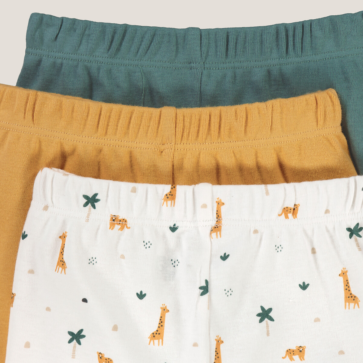 COLEÇÃO LA REDOUTE<br>Conjunto de 3 shorts de algodão