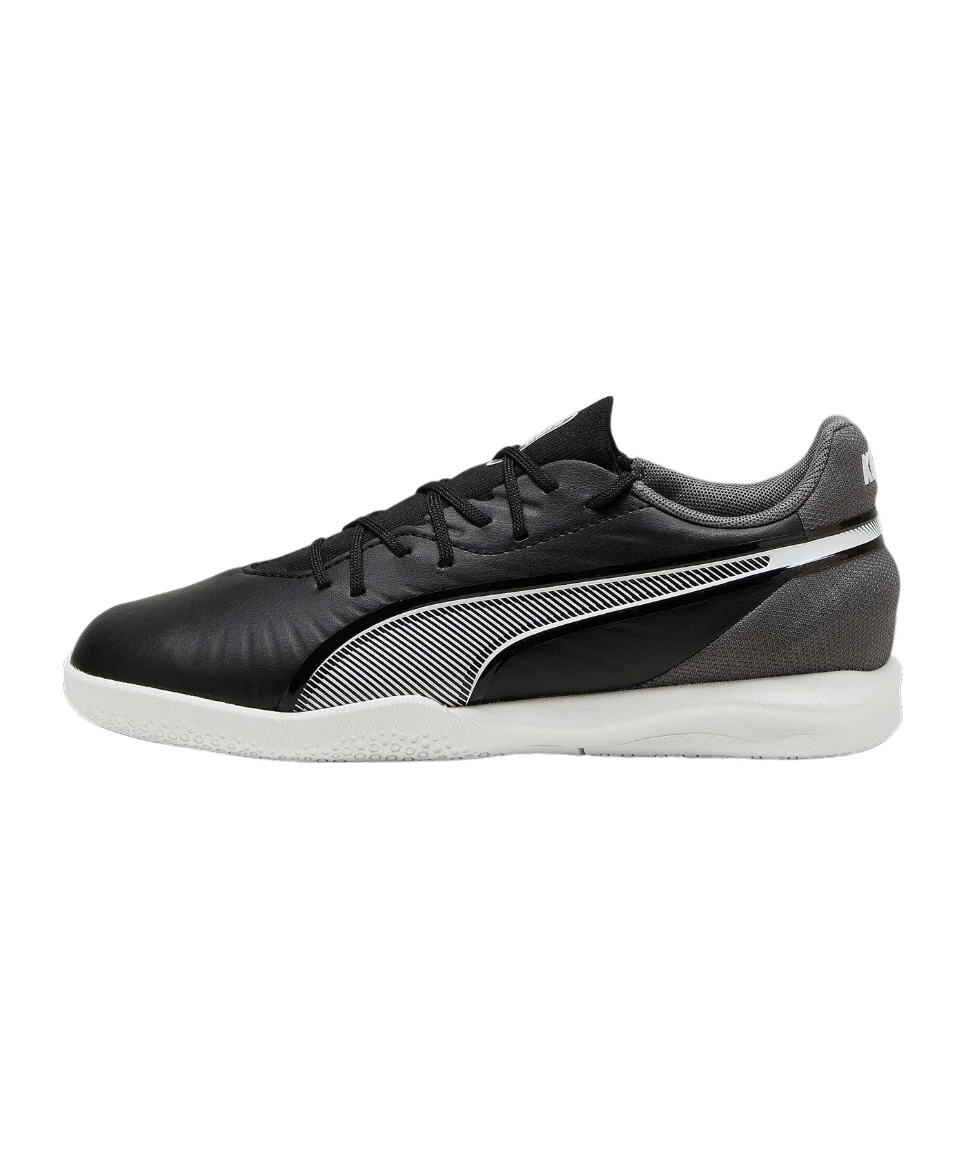 PUMA KING Match IN Eclipse Kids Schwarz Weiss F01
