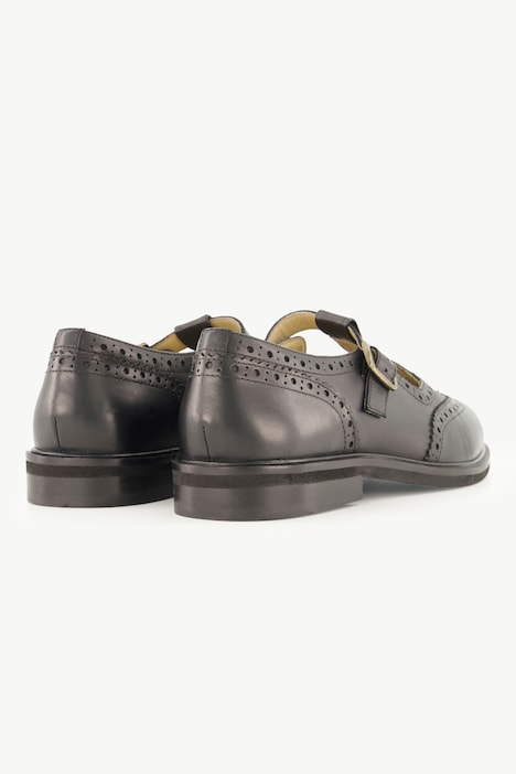 Leder-Slipper, Cut-Outs, Lederfutter, Weite H