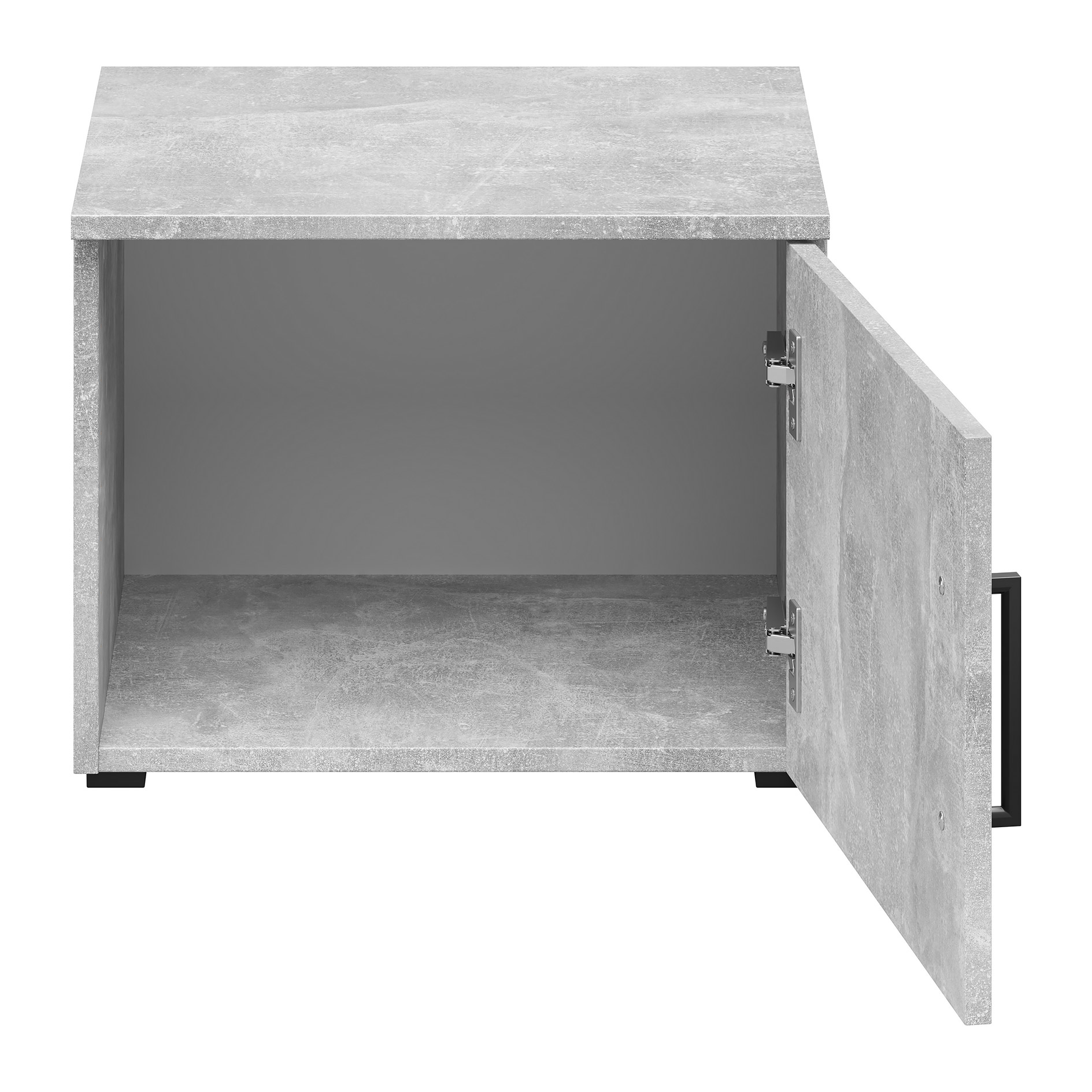 Aufsatzelement - auch hängend verwendbar - Betonoptik - Breite 45 cm
