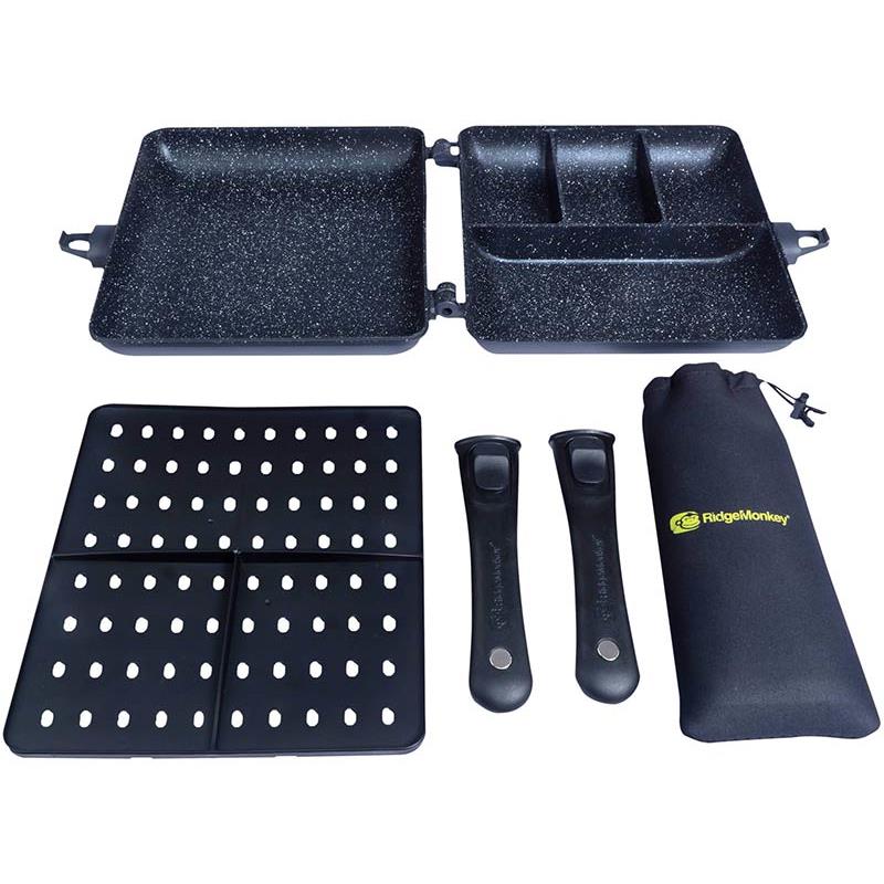 Set De Cuisson Ridge Monkey Connect Combi & Steamer Xxl Granite Edition