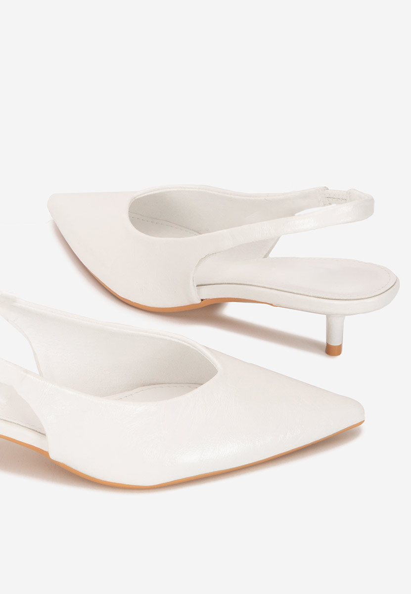 Chaussures slingback blancs Nirvania