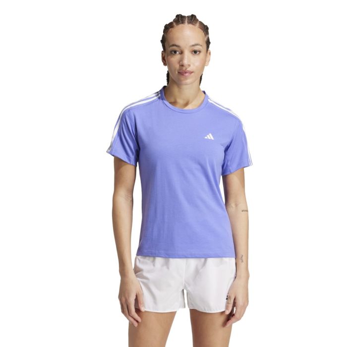 adidas Dame T-shirts Own The Run E 3-Stripes T-shirt Lilla