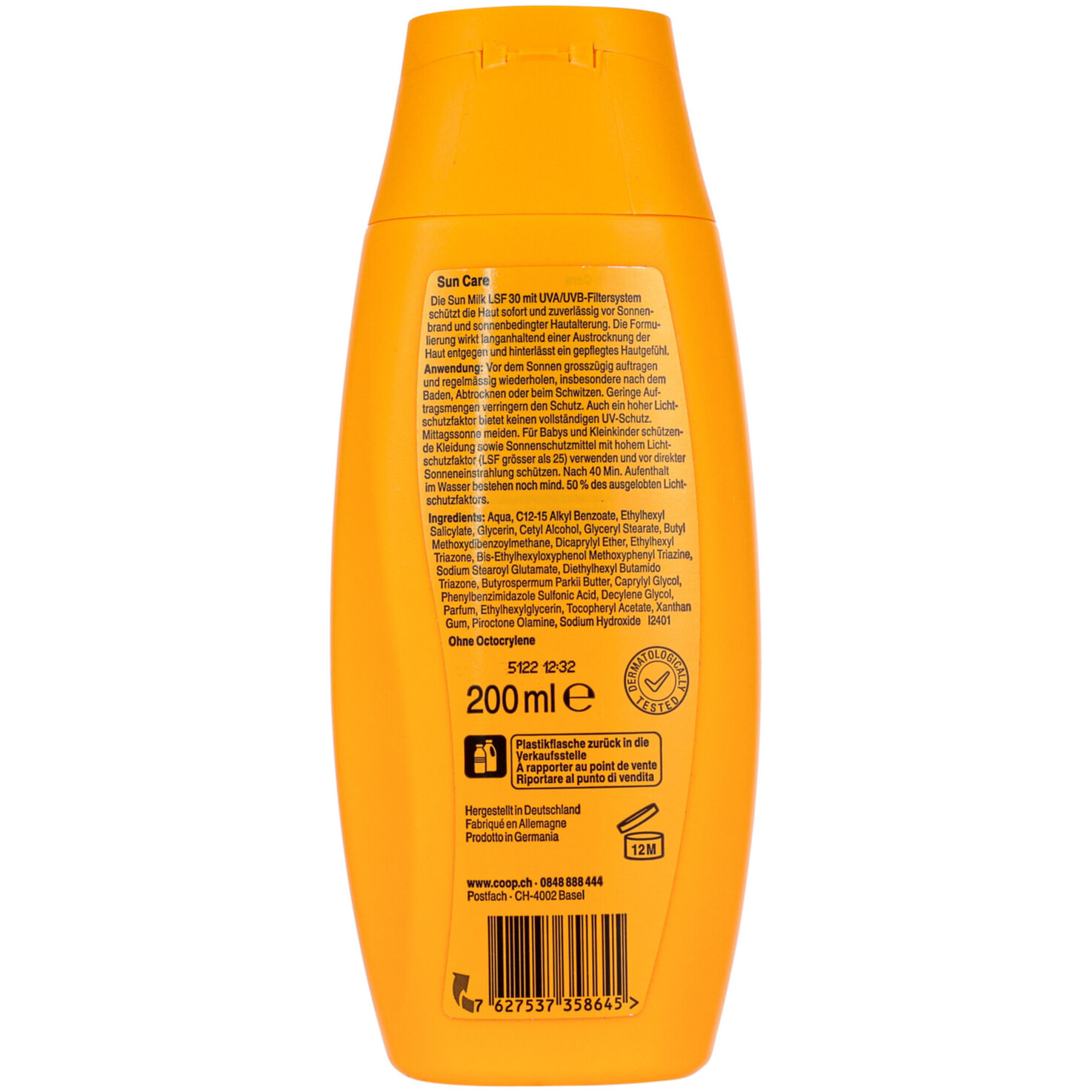 Sun&me Body Sun Milk SPF30