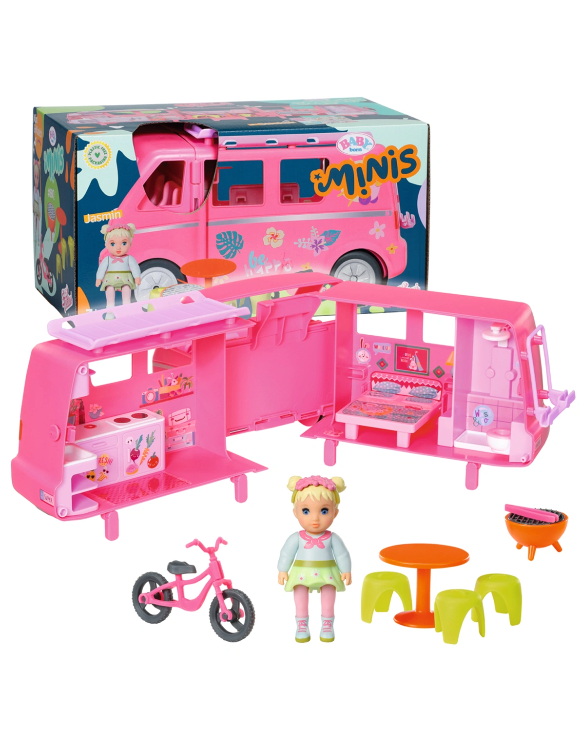 BABY born® MINIS - Puppen-Spielset CAMPERVAN