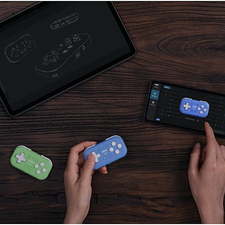 8BitDo Micro Bluetooth Gamepad - blå