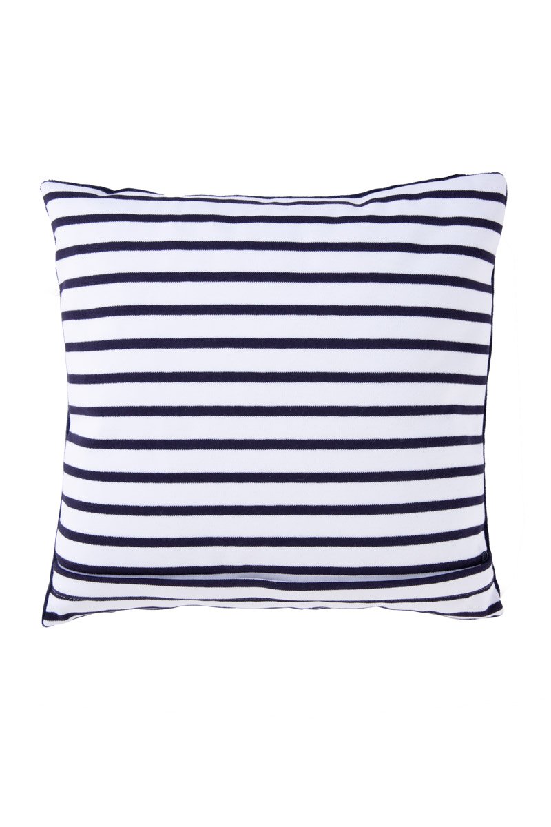 Coussin carré phoque - velours et coton
