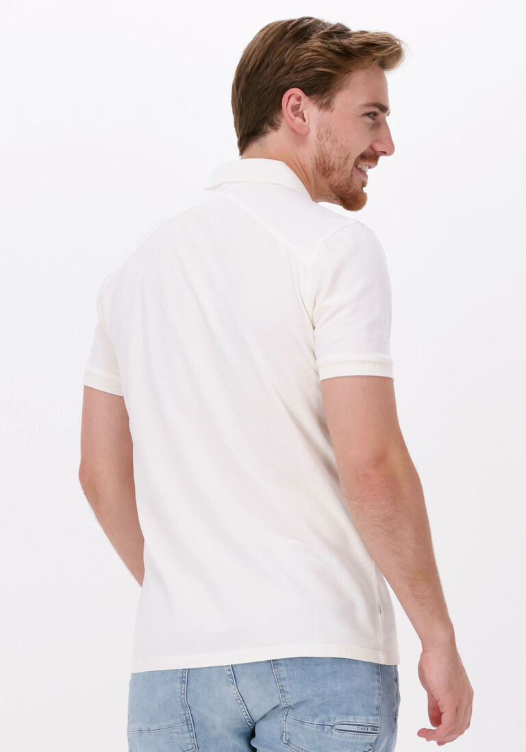 CAST IRON gebroken wit cast iron polo short sleeve polo organic cotton pique essential