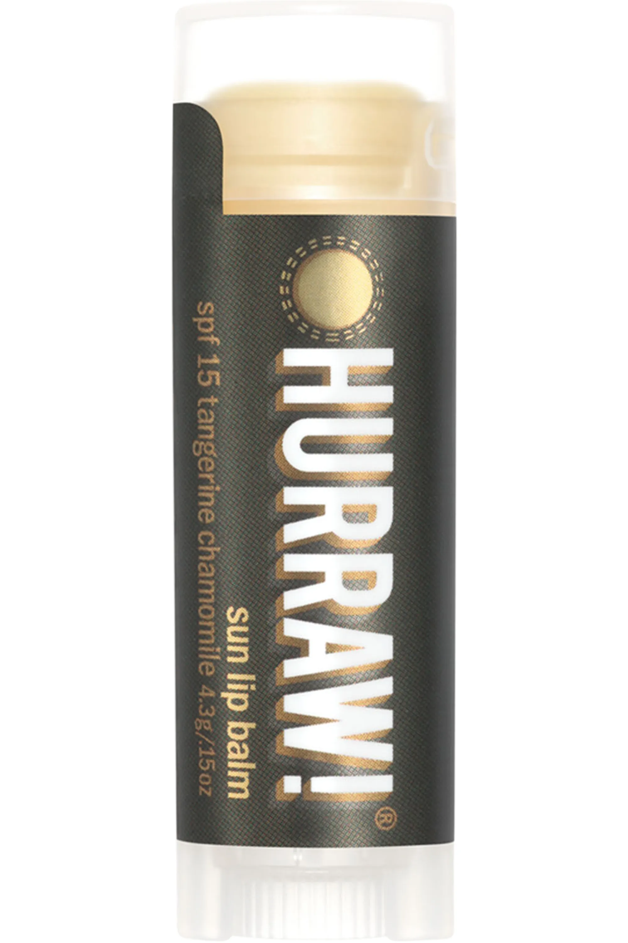 Hurraw! Baume à lèvres naturel Soleil SPF15-4.3 g