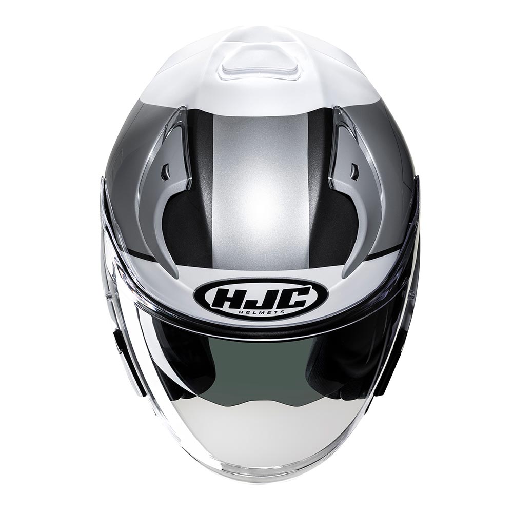 HJC - Casque RPHA 31 Chelet MC10 / Blanc / Argent / Brillant