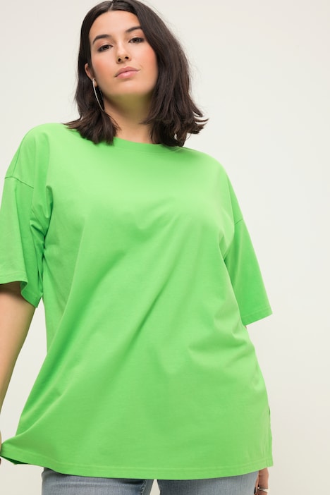 Longshirt, oversized, Statement Print, Rundhals, Halbarm