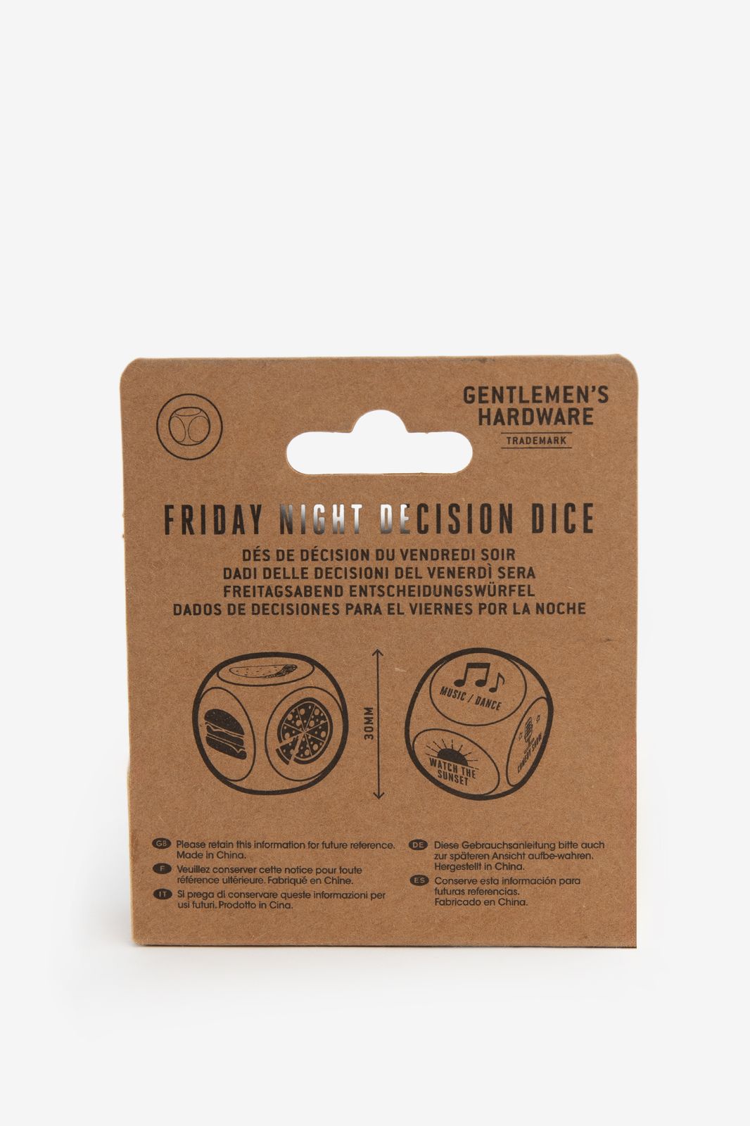Gentlemen's hardware friday night dice