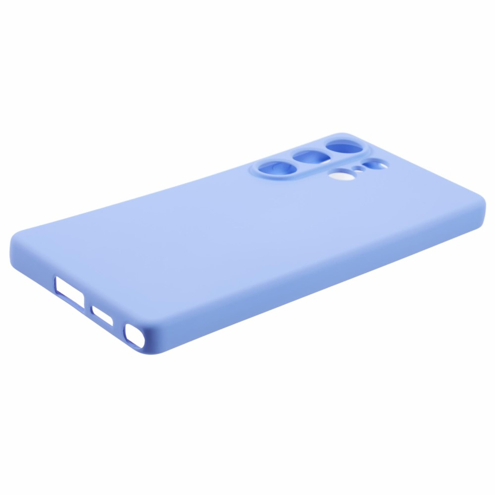 Samsung Galaxy S25 Ultra Gummi Case Hülle mit Kameraschutz - Blaulila (Matt)