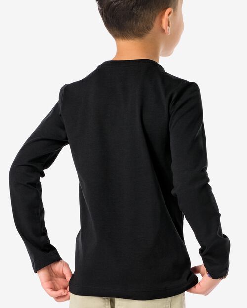 2 t-shirts basics enfant coton stretch noir