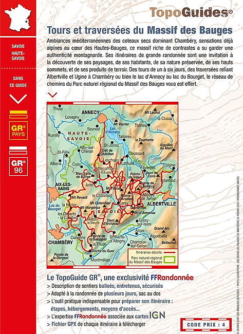 FFRP - 902 TOURS ET TRAVERSEES DU MASSIF DES BAUGES FFRP