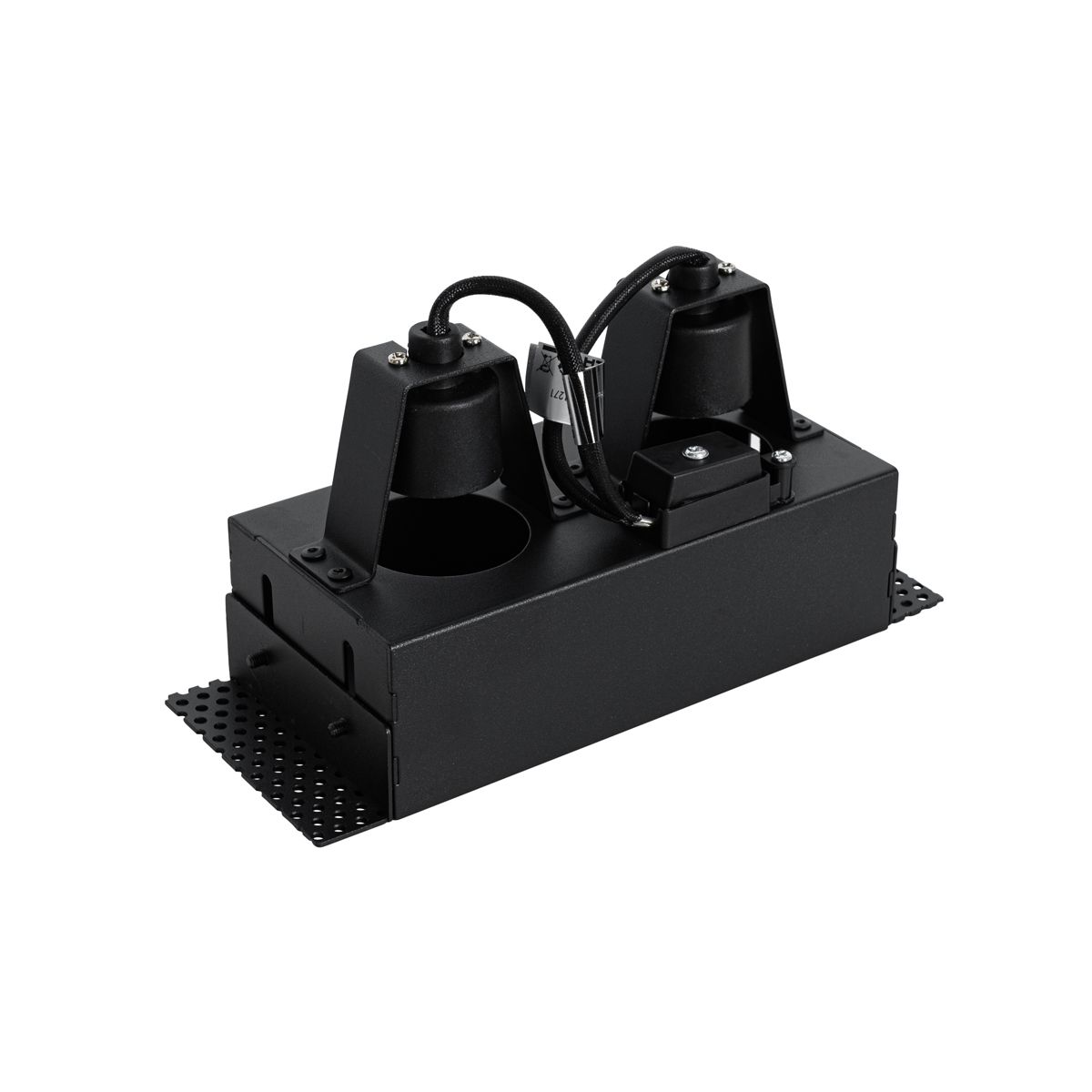 Moderne inbouwspot zwart GU10 AR70 trimless 2-lichts - Oneon