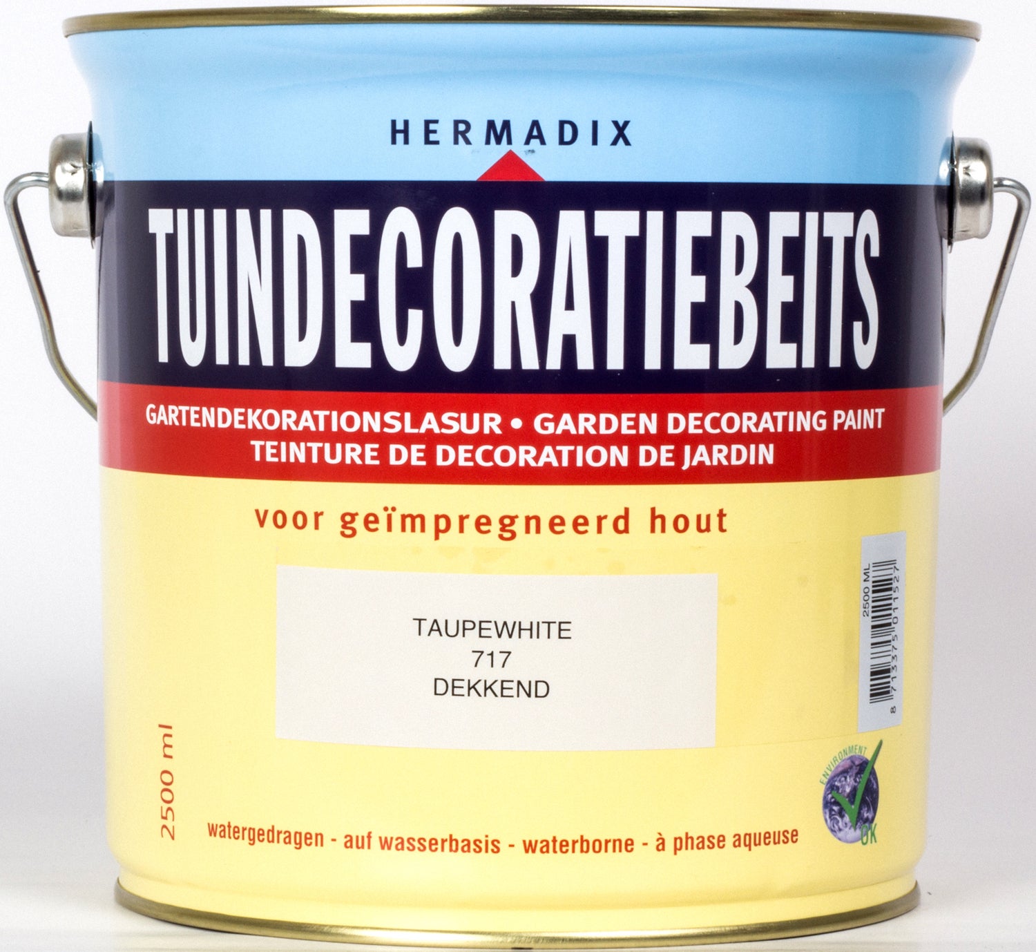 Hermadix Tuindecoratiebeits taupe wit 2,5 l