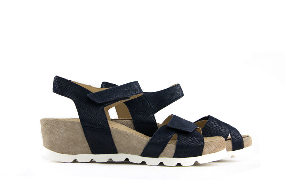 Sandaal Donkerblauw Zand H-leest
