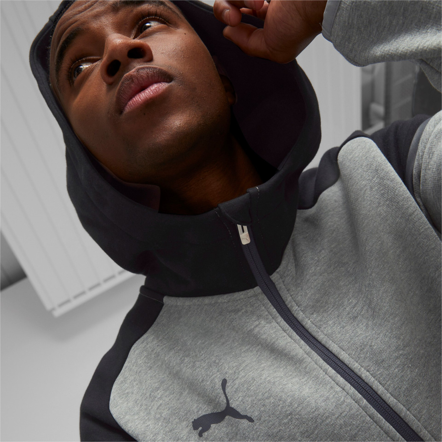 PUMA TeamCup Casual Vest Grijs Zwart Donkergrijs