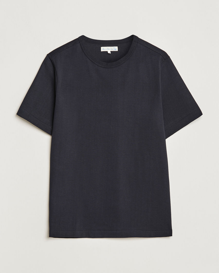 Merz b. Schwanen Relaxed Fit Loopwheeled T-Shirt Charcoal