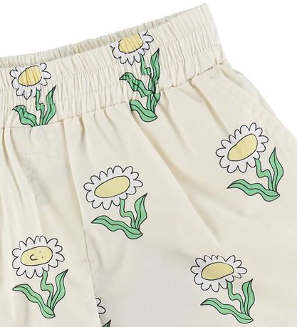 Stella McCartney Kids Shorts - Creme m. Blumen