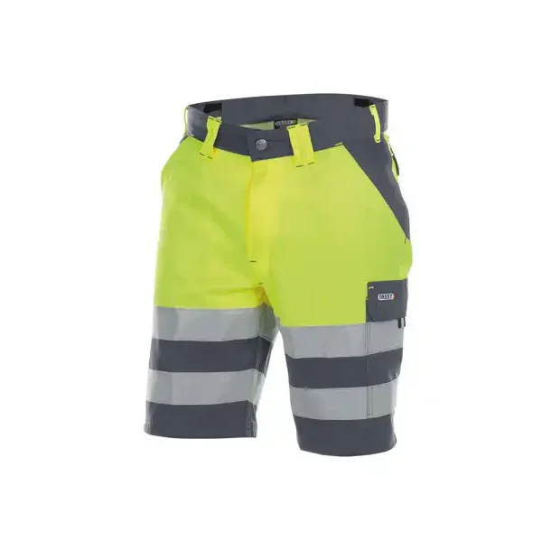 DASSY ® VENNA (250030) ARBEJDSSHORTS MED HØJ SYNLIGHED gul og grå