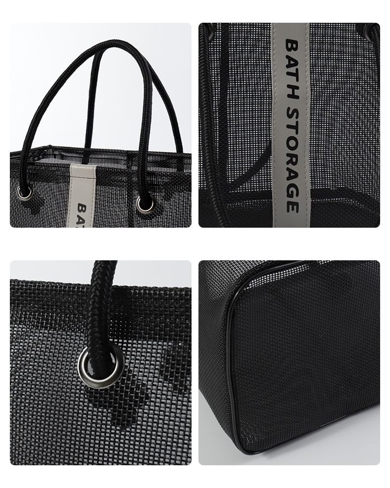 Evorest Bags - Badkamermand met letters van mesh (verschillende ontwerpen)