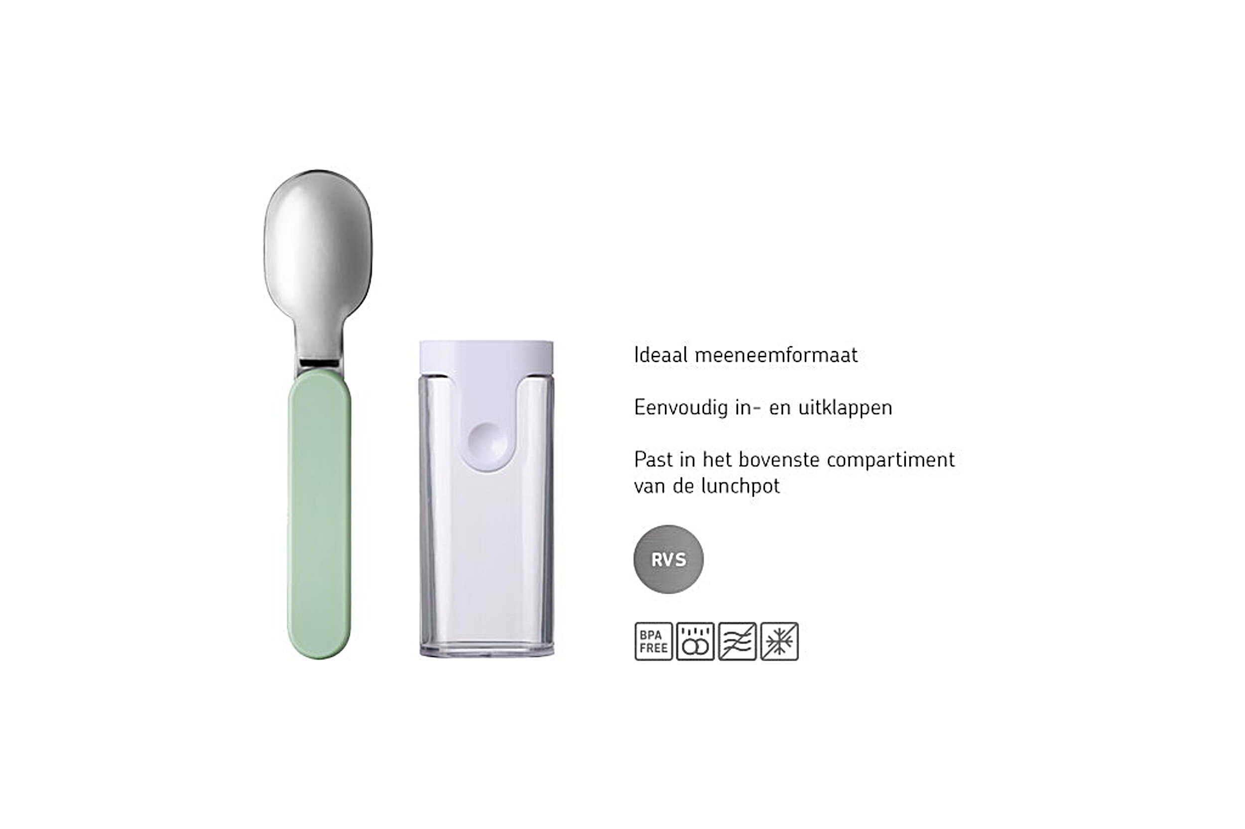 Mepal Ellipse vouwlepel - Vivid Mauve