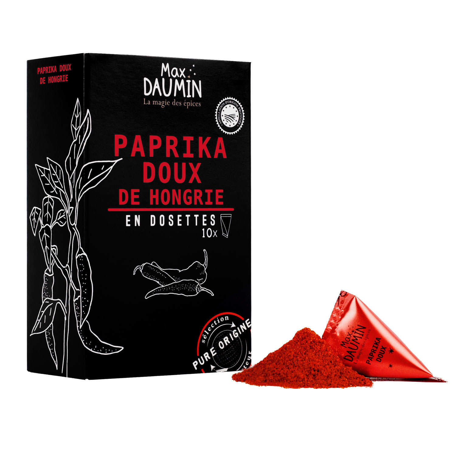 10 dosettes de Paprika de Hongrie