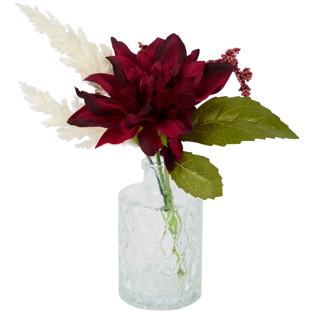 Bouquet synthétique dans vase Willow & Bloom