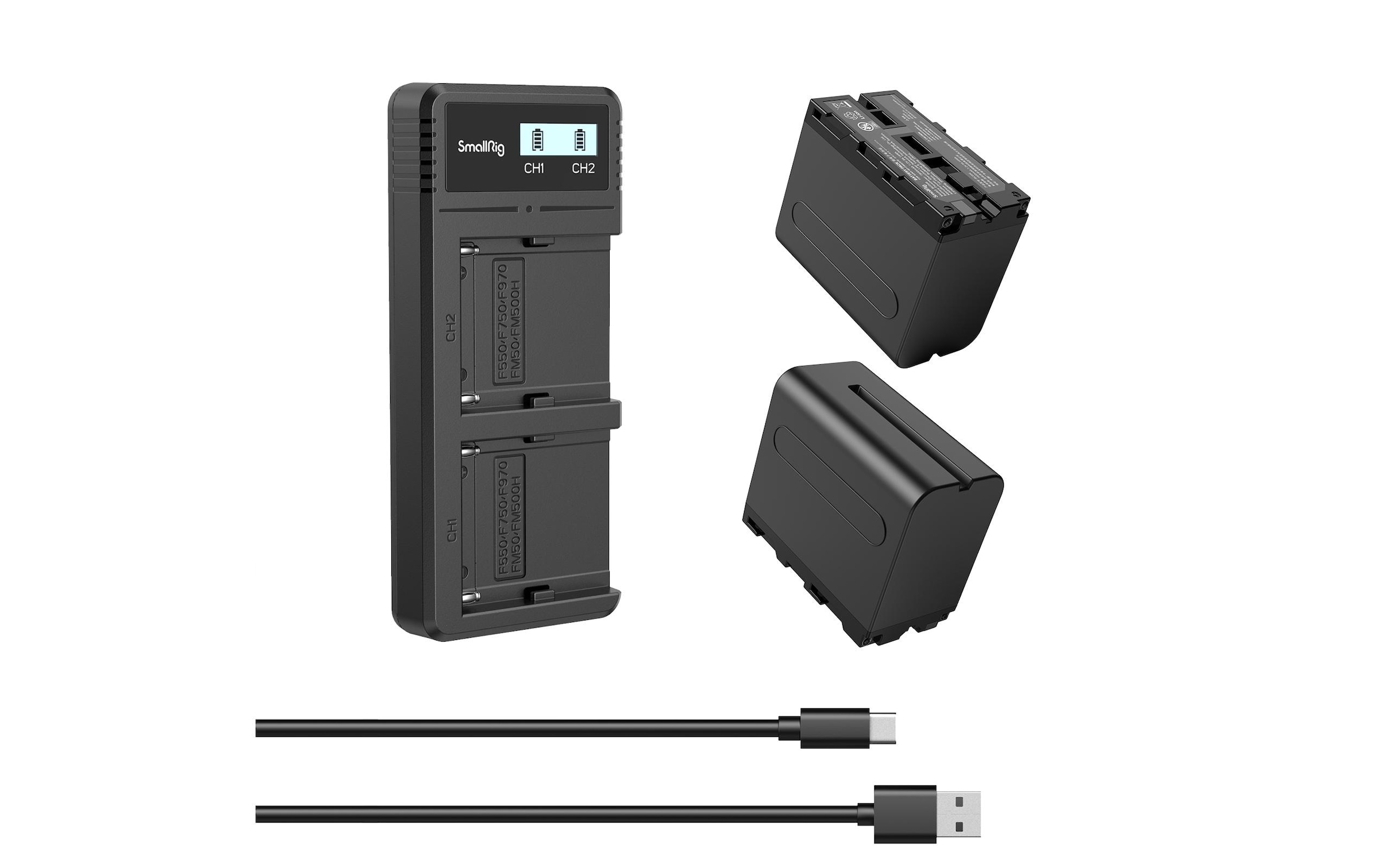 Kamera-Akku »Smallrig NP-F970 Akku und Charger Kit« 7,2