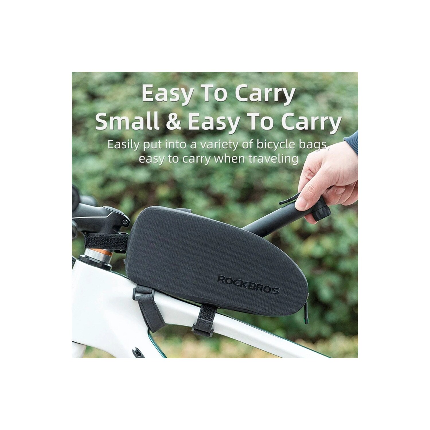 Kleine praktische Fahrradpumpe Schwarz - 42520001001 - 5,5 Bar