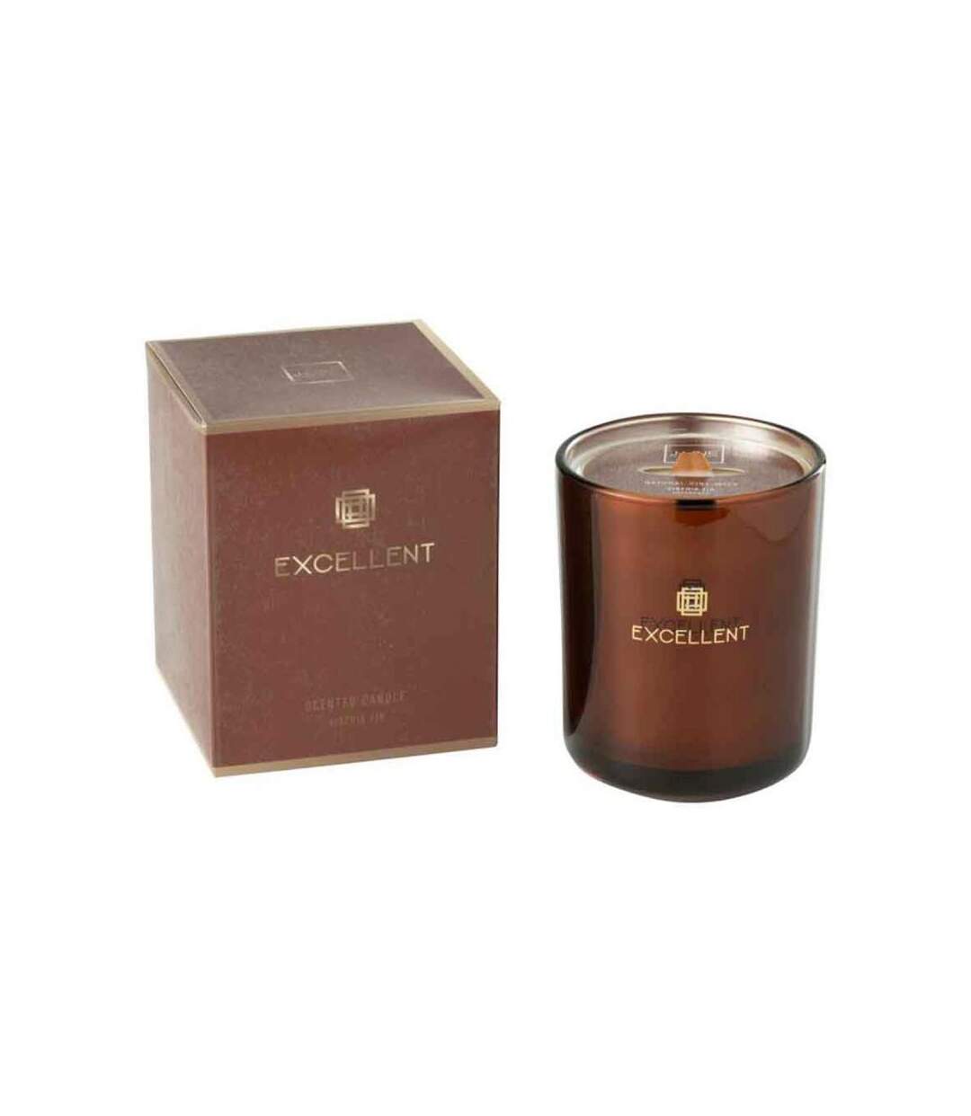 Paris Prix - Bougie Parfumée excellent 14cm Siberia Fir Marron
