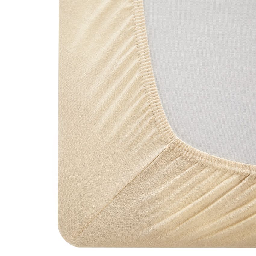 Drap housse en jersey pour tapis de parc 70 x 95 cm - Beige