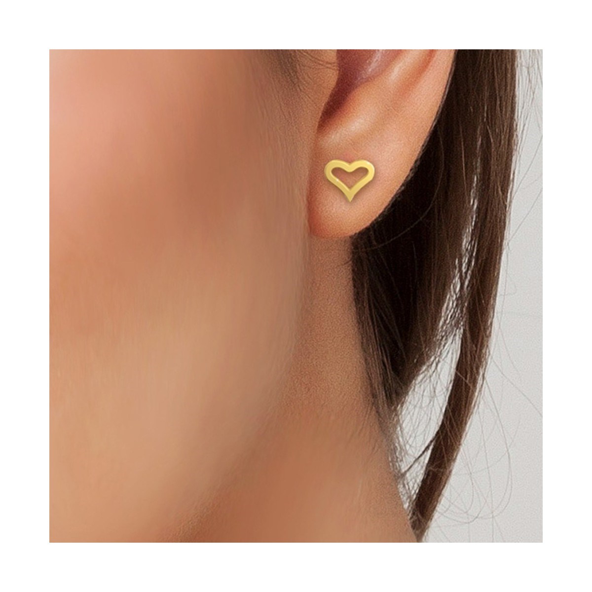 Boucles d'oreilles coeur par SC Bohème