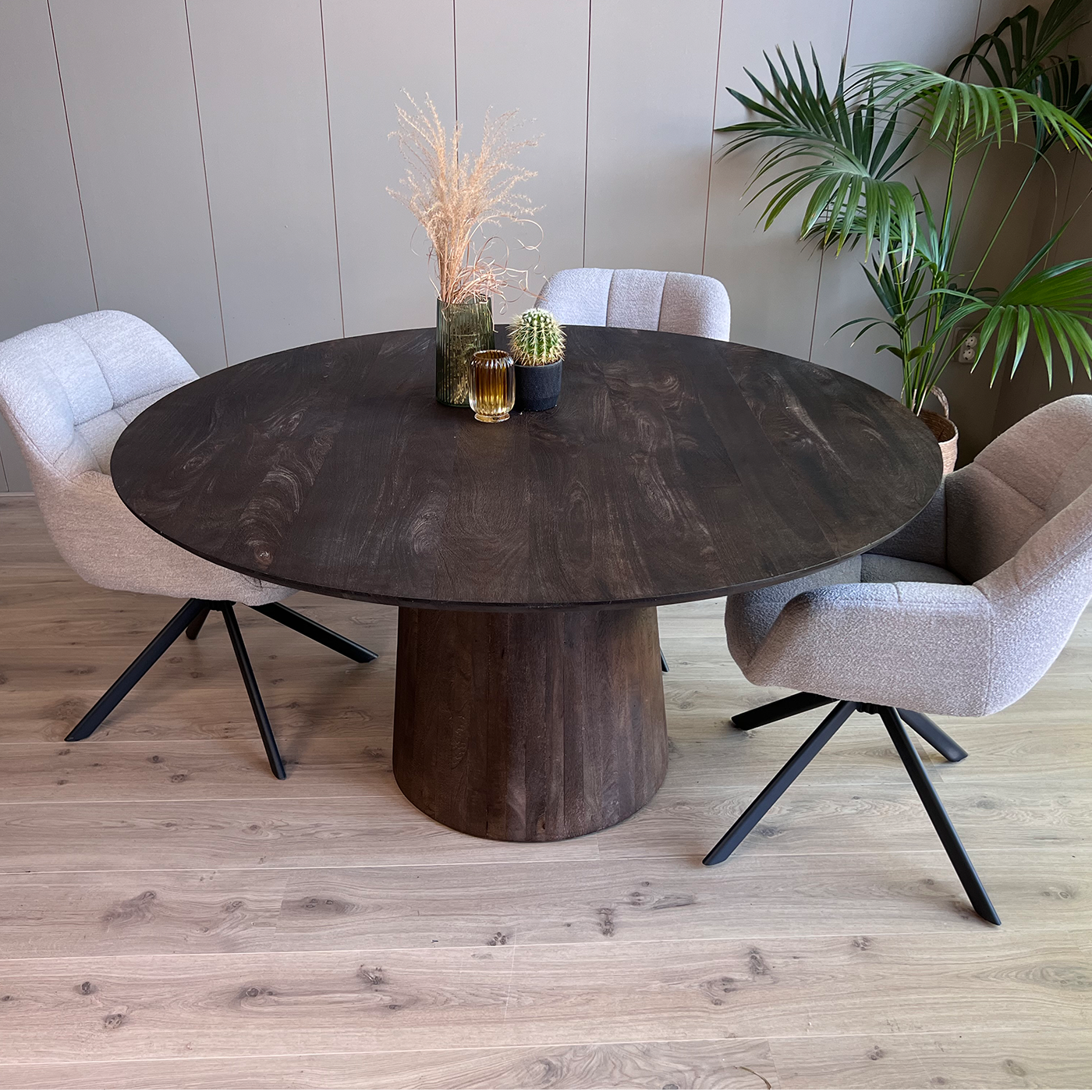 Eetkamertafel Oslo 150cm Bruin