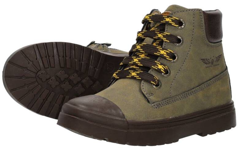 Shoesme Veterschoenen Hoog groen