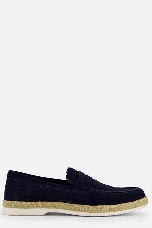 Vertice Instappers blauw Suede