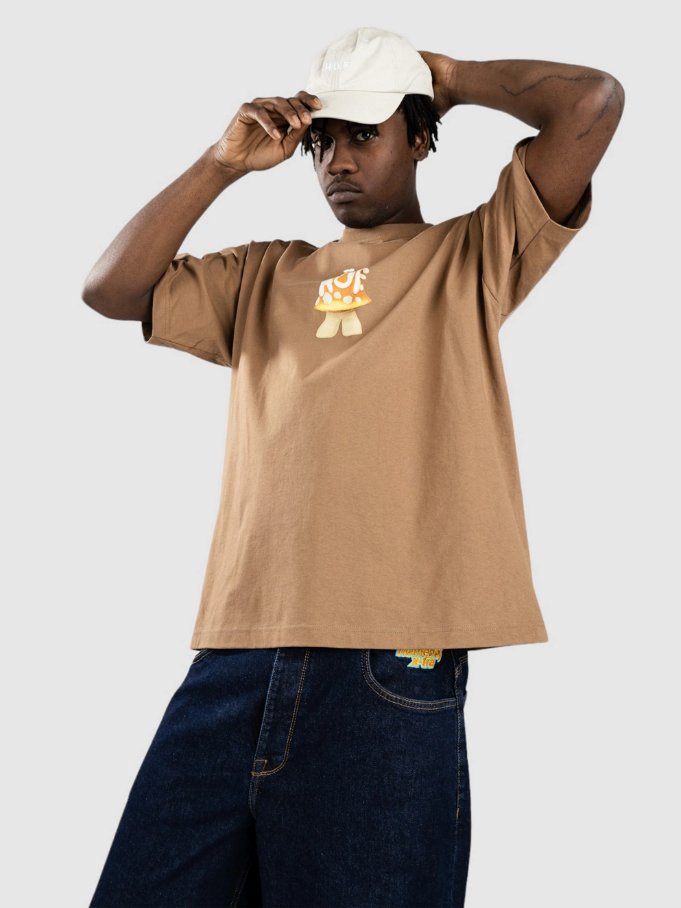 HUF Shroomery T-Shirt camel