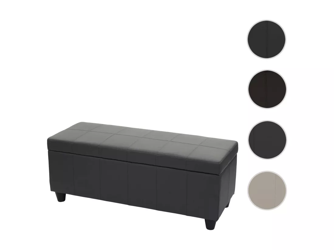 Coffre de rangement Kriens, gris mat
