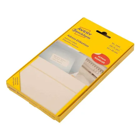 Avery Zweckform 3345 Adress-Etiketten 95 x 48 mm, 1 Bogen/282 Etiketten, weiß