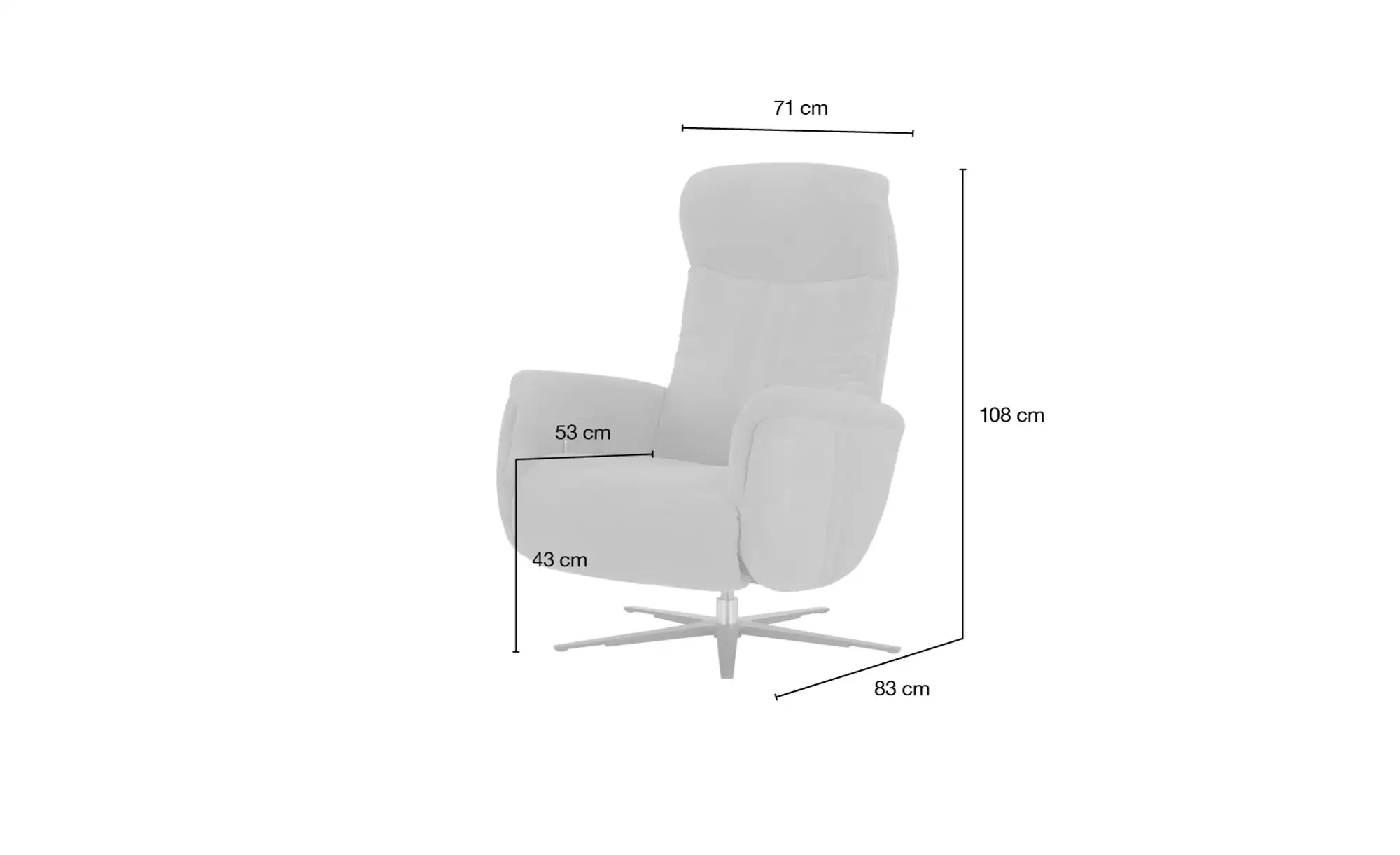 meinSofa Drehsessel Franzi
