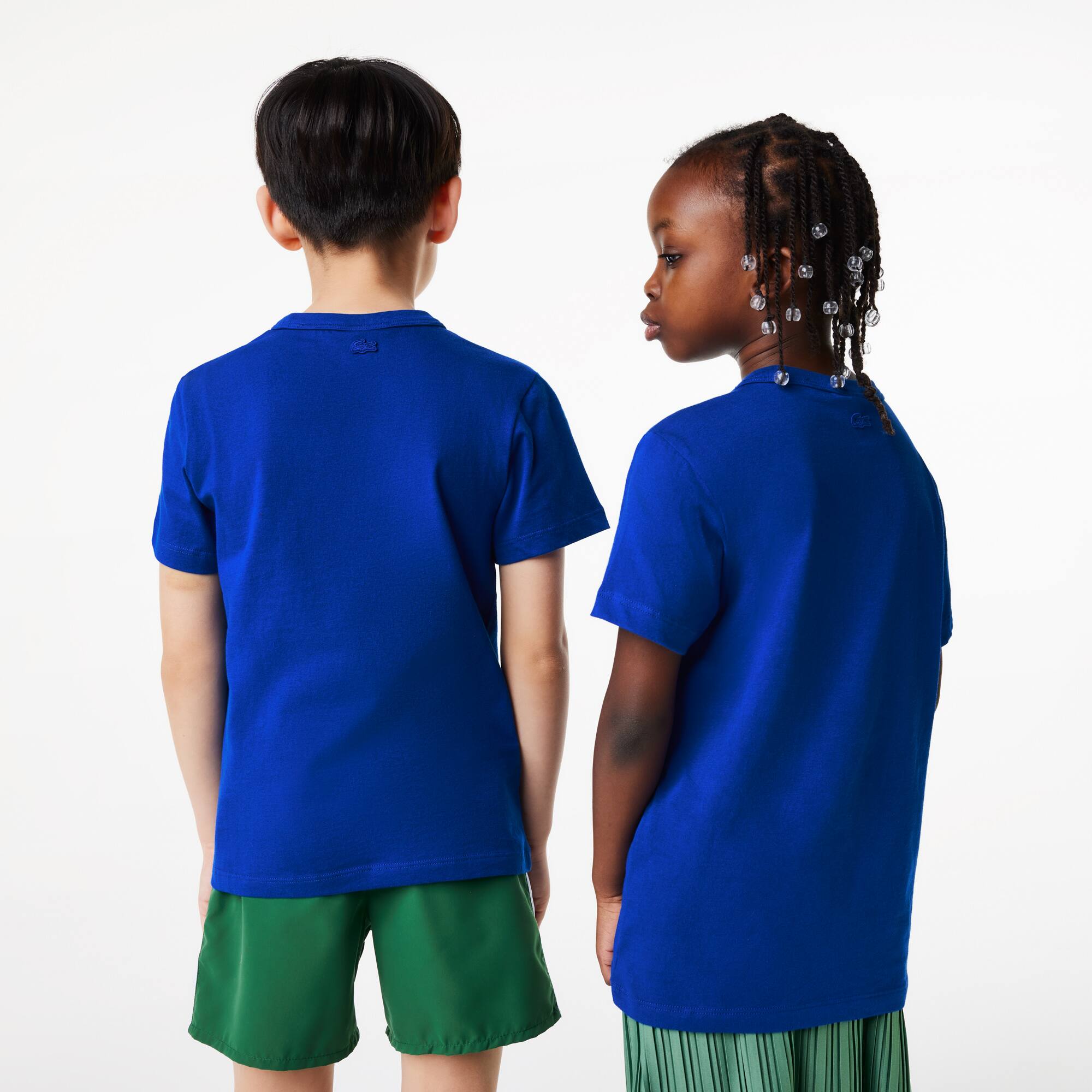 T-shirt enfant Lacoste x Netflix avec imprimé en coton biologique T-Shirts & Chemises - Bleu - Lacoste - Enfant