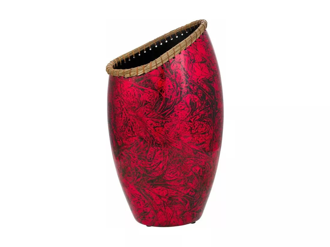 Vase en céramique rouge 28x17,5x48h
