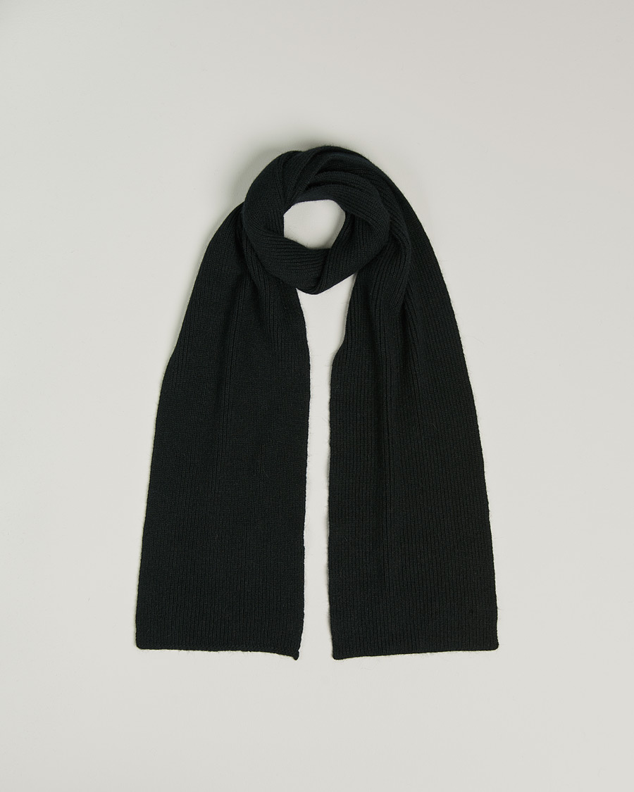 Le Bonnet Lambswool/Caregora Scarf Onyx