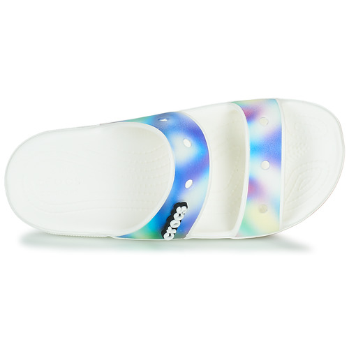 Crocs - CLASSIC CROCS SOLARIZED SANDAL - Blanc / Bleu