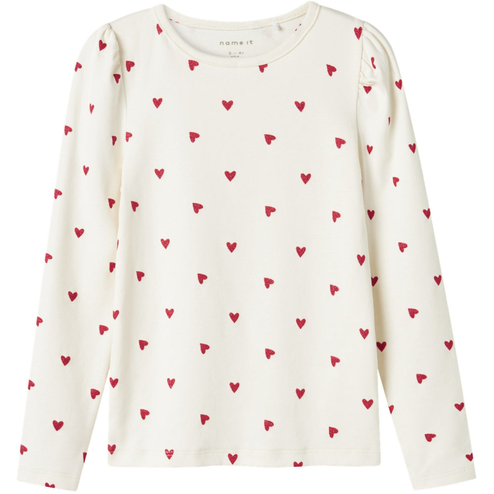Køb Name It Cloud Dancer Dheart Bluse